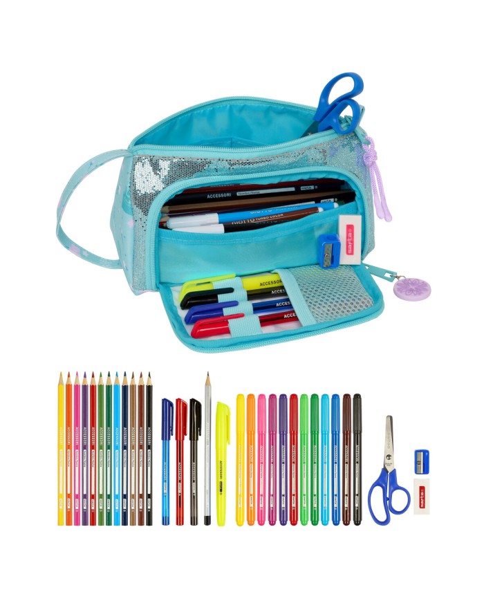 Astuccio per la Scuola con Accessori Frozen Hello spring Azzurro Chiaro 20 x 11 x 8.5 cm (32 Pezzi) Astuccio per la Scuola con Accessori Frozen Hello spring Azzurro Chiaro 20 x 11 x 8.5 cm (32 Pezzi)