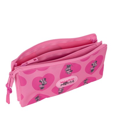Portaoggetti Doppio Minnie Mouse Loving Rosa 22 x 12 x 3 cm Portaoggetti Doppio Minnie Mouse Loving Rosa 22 x 12 x 3 cm