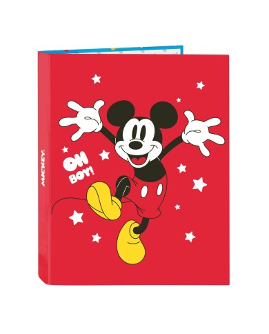 Raccoglitore ad anelli Mickey Mouse Clubhouse Fantastic Azzurro Rosso A4 26.5 x 33 x 4 cm Raccoglitore ad anelli Mickey Mouse Clubhouse Fantastic Azzurro Rosso A4 26.5 x 33 x 4 cm