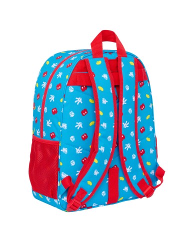 Zaino Scuola Mickey Mouse Clubhouse Fantastic Azzurro Rosso 33 x 42 x 14 cm