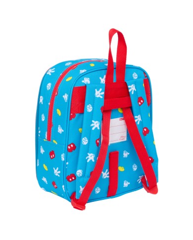 Zaino per Bambini Mickey Mouse Clubhouse Fantastic Azzurro Rosso 22 x 27 x 10 cm