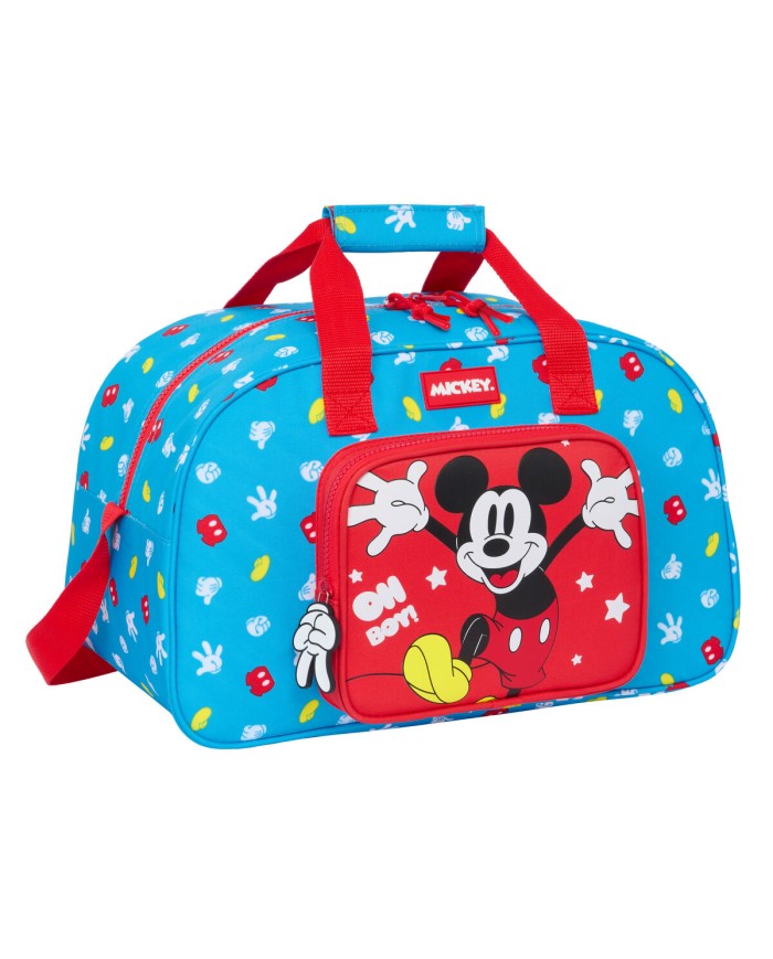 Borsa da Palestra Mickey Mouse Clubhouse Fantastic Azzurro Rosso 40 x 24 x 23 cm