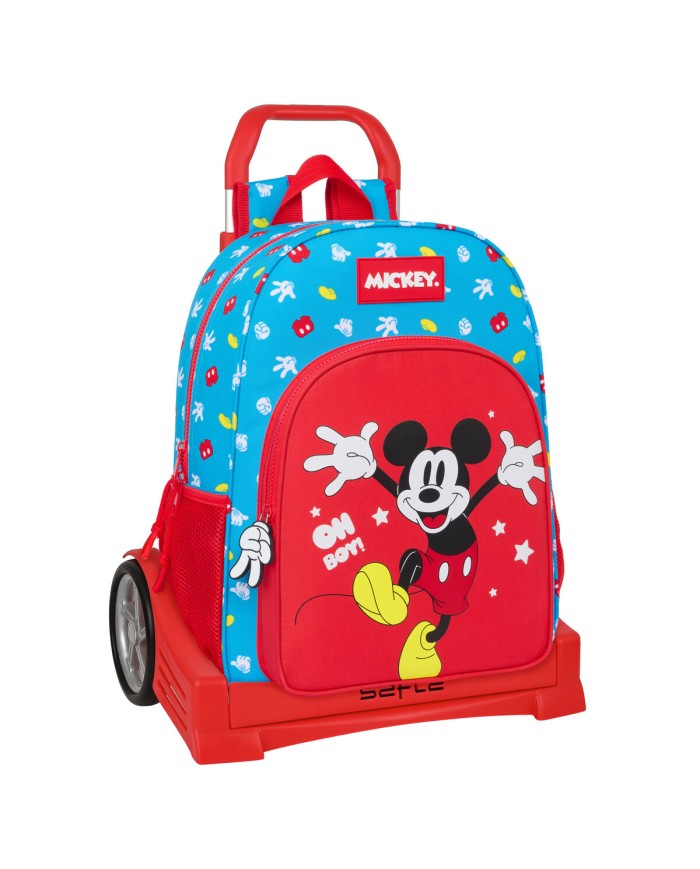 Trolley per la Scuola Mickey Mouse Clubhouse Fantastic Azzurro Rosso 33 x 42 x 14 cm Trolley per la Scuola Mickey Mouse Clubhouse Fantastic Azzurro Rosso 33 x 42 x 14 cm