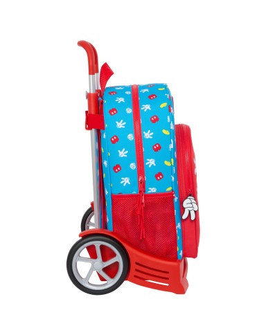 Trolley per la Scuola Mickey Mouse Clubhouse Fantastic Azzurro Rosso 33 x 42 x 14 cm