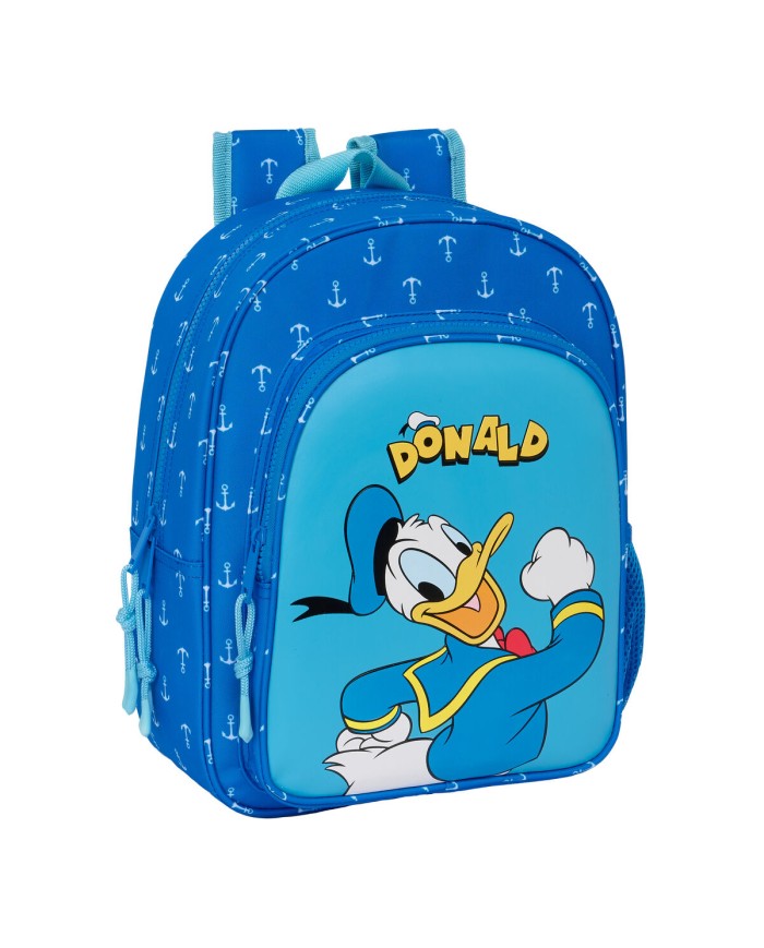 Zaino Scuola Donald Azzurro 26 x 34 x 11 cm