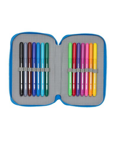 Astuccio Doppio Donald Azzurro 12.5 x 19.5 x 4 cm (28 Pezzi) Astuccio Doppio Donald Azzurro 12.5 x 19.5 x 4 cm (28 Pezzi)