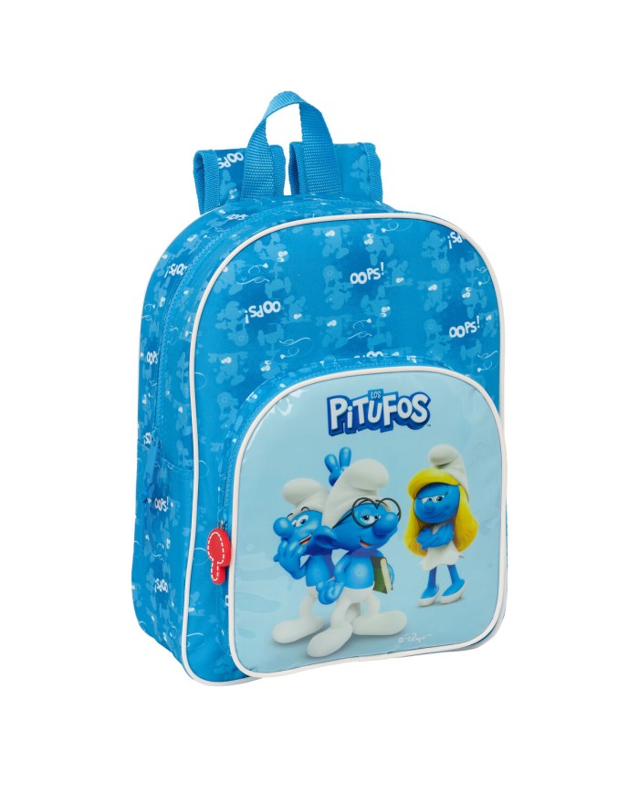 Zaino Scuola Los Pitufos Azzurro 26 x 34 x 11 cm Zaino Scuola Los Pitufos Azzurro 26 x 34 x 11 cm