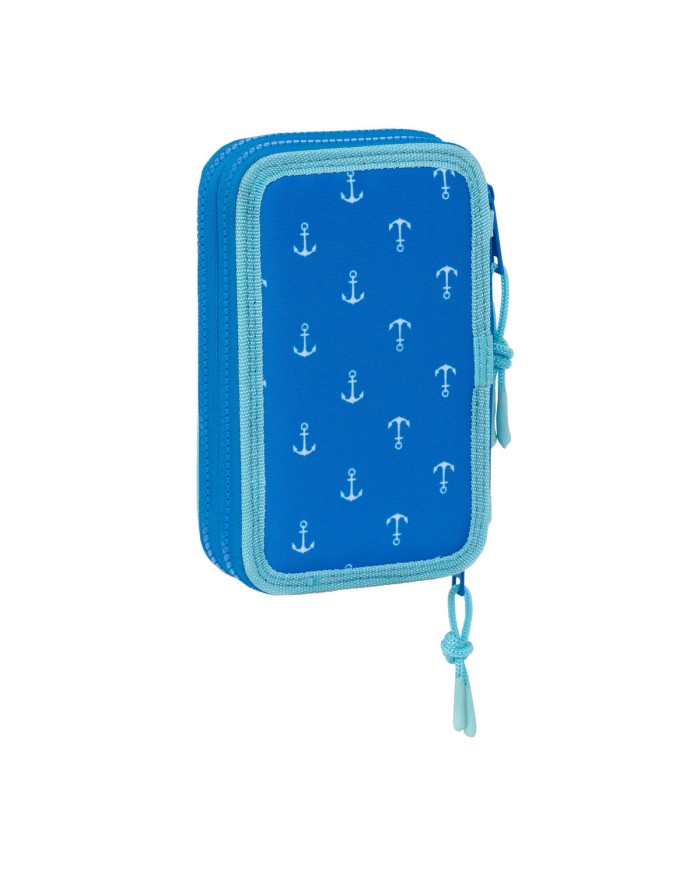 Astuccio Doppio Donald Azzurro 12.5 x 19.5 x 4 cm (28 Pezzi)