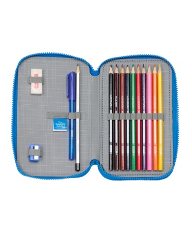 Astuccio Doppio Donald Azzurro 12.5 x 19.5 x 4 cm (28 Pezzi) Astuccio Doppio Donald Azzurro 12.5 x 19.5 x 4 cm (28 Pezzi)