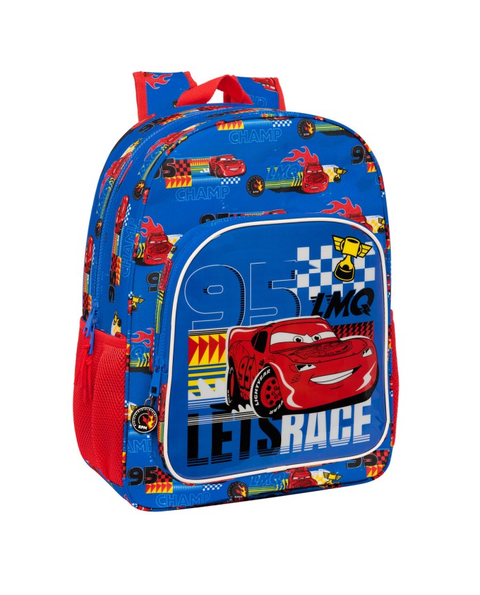 Zaino Scuola Cars Race ready Azzurro 33 x 42 x 14 cm Zaino Scuola Cars Race ready Azzurro 33 x 42 x 14 cm