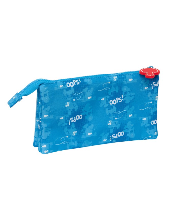 Portaoggetti Doppio Los Pitufos Azzurro 22 x 12 x 3 cm Portaoggetti Doppio Los Pitufos Azzurro 22 x 12 x 3 cm