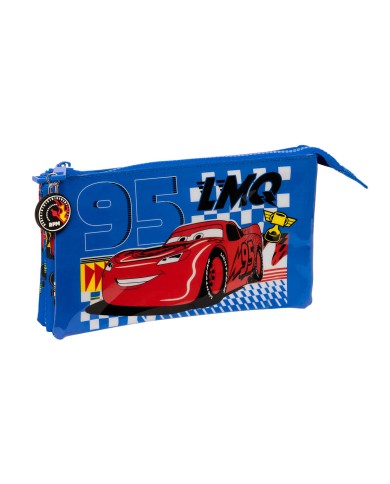 Portaoggetti Triplo Cars Race ready Azzurro 22 x 12 x 3 cm