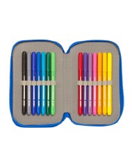 Astuccio Doppio Cars Race ready Azzurro 12.5 x 19.5 x 4 cm (28 Pezzi) Astuccio Doppio Cars Race ready Azzurro 12.5 x 19.5 x 4 cm (28 Pezzi)