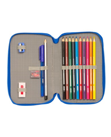 Astuccio Doppio Cars Race ready Azzurro 12.5 x 19.5 x 4 cm (28 Pezzi) Astuccio Doppio Cars Race ready Azzurro 12.5 x 19.5 x 4 cm (28 Pezzi)
