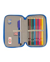 Astuccio Doppio Cars Race ready Azzurro 12.5 x 19.5 x 4 cm (28 Pezzi) Astuccio Doppio Cars Race ready Azzurro 12.5 x 19.5 x 4 cm (28 Pezzi)