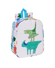 Zaino per Bambini Algo de Jaime Bianco 22 x 27 x 10 cm Zaino per Bambini Algo de Jaime Bianco 22 x 27 x 10 cm