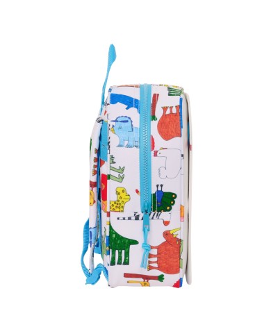 Zaino per Bambini Algo de Jaime Bianco 22 x 27 x 10 cm Zaino per Bambini Algo de Jaime Bianco 22 x 27 x 10 cm