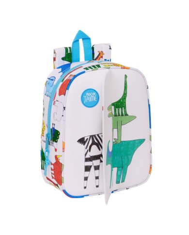 Zaino per Bambini Algo de Jaime Bianco 22 x 27 x 10 cm Zaino per Bambini Algo de Jaime Bianco 22 x 27 x 10 cm