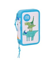 Astuccio Portapenne Spider-Man Neon Blu Marino 8 x 19 x 6 cm