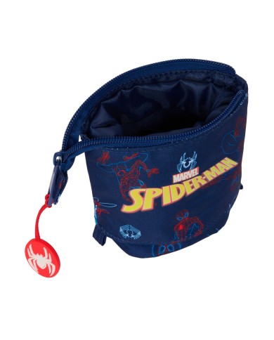Astuccio Portapenne Spider-Man Neon Blu Marino 8 x 19 x 6 cm Astuccio Portapenne Spider-Man Neon Blu Marino 8 x 19 x 6 cm