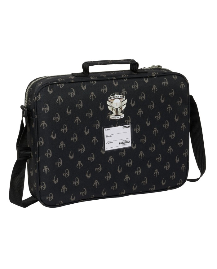 Borsa per la scuola The Mandalorian This is the way Marrone Nero 38 x 28 x 6 cm Borsa per la scuola The Mandalorian This is the way Marrone Nero 38 x 28 x 6 cm