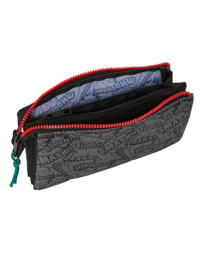 Astuccio Scuola My Hero Academia Nero 22 x 12 x 3 cm