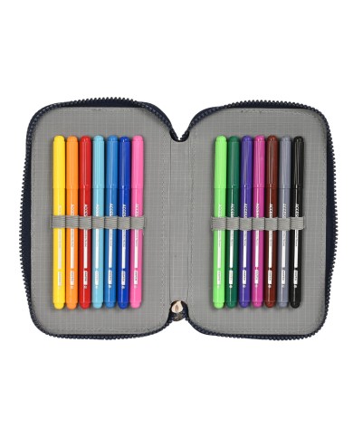 Astuccio Doppio Batman Legendary Blu Marino 12.5 x 19.5 x 4 cm (28 Pezzi) Astuccio Doppio Batman Legendary Blu Marino 12.5 x 19.5 x 4 cm (28 Pezzi)