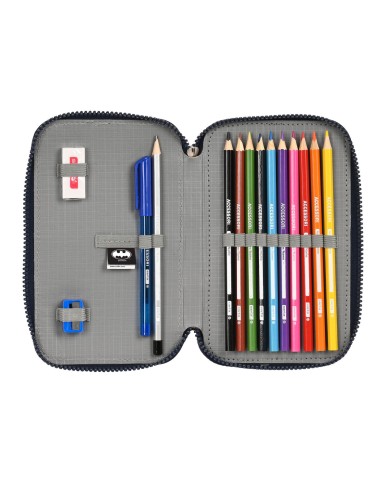 Astuccio Doppio Batman Legendary Blu Marino 12.5 x 19.5 x 4 cm (28 Pezzi) Astuccio Doppio Batman Legendary Blu Marino 12.5 x 19.5 x 4 cm (28 Pezzi)