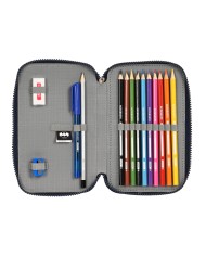 Astuccio Doppio Batman Legendary Blu Marino 12.5 x 19.5 x 4 cm (28 Pezzi) Astuccio Doppio Batman Legendary Blu Marino 12.5 x 19.5 x 4 cm (28 Pezzi)