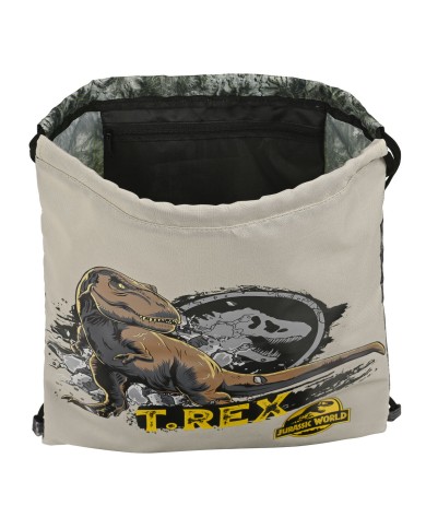 Zainetto con Cordini Jurassic World Warning Grigio 35 x 40 x 1 cm