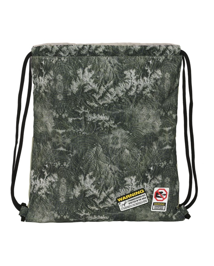 Zainetto con Cordini Jurassic World Warning Grigio 35 x 40 x 1 cm