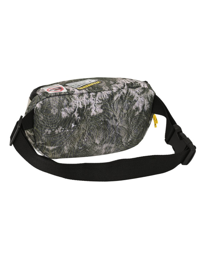 Marsupio Jurassic World Warning Grigio 23 x 14 x 9 cm