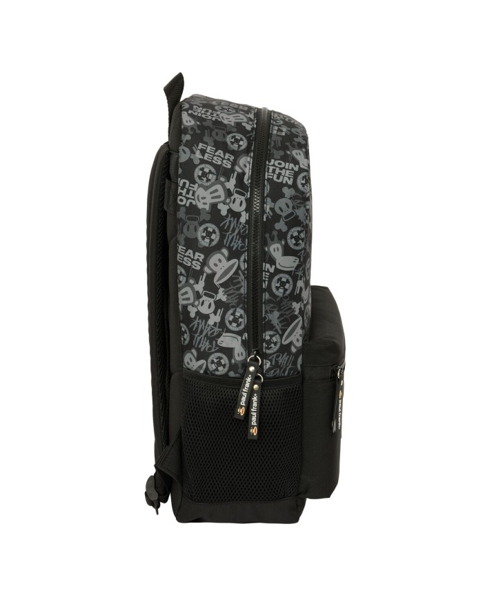 Zaino Scuola Paul Frank Join the fun Nero 30 x 46 x 14 cm