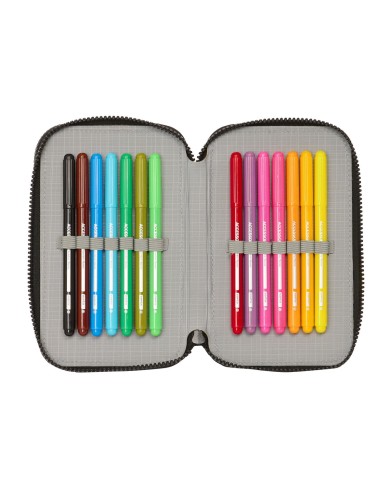 Astuccio Doppio Paul Frank Join the fun Nero 12.5 x 19.5 x 4 cm (28 Pezzi) Astuccio Doppio Paul Frank Join the fun Nero 12.5 x 19.5 x 4 cm (28 Pezzi)