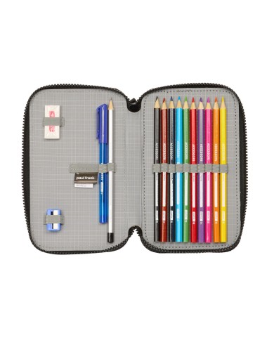 Astuccio Doppio Paul Frank Join the fun Nero 12.5 x 19.5 x 4 cm (28 Pezzi) Astuccio Doppio Paul Frank Join the fun Nero 12.5 x 19.5 x 4 cm (28 Pezzi)