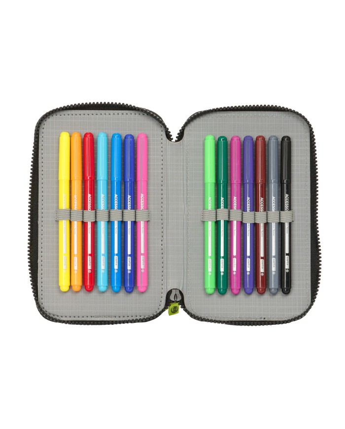 Astuccio Doppio Nerf Get ready Nero 12.5 x 19.5 x 4 cm (28 Pezzi) Astuccio Doppio Nerf Get ready Nero 12.5 x 19.5 x 4 cm (28 Pezzi)