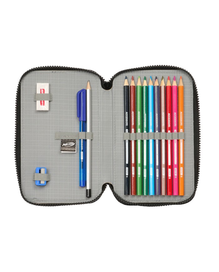 Astuccio Doppio Nerf Get ready Nero 12.5 x 19.5 x 4 cm (28 Pezzi) Astuccio Doppio Nerf Get ready Nero 12.5 x 19.5 x 4 cm (28 Pezzi)