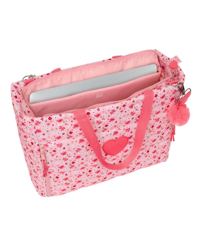 Borsa Vicky Martín Berrocal In bloom Rosa 40 x 31 x 17 cm