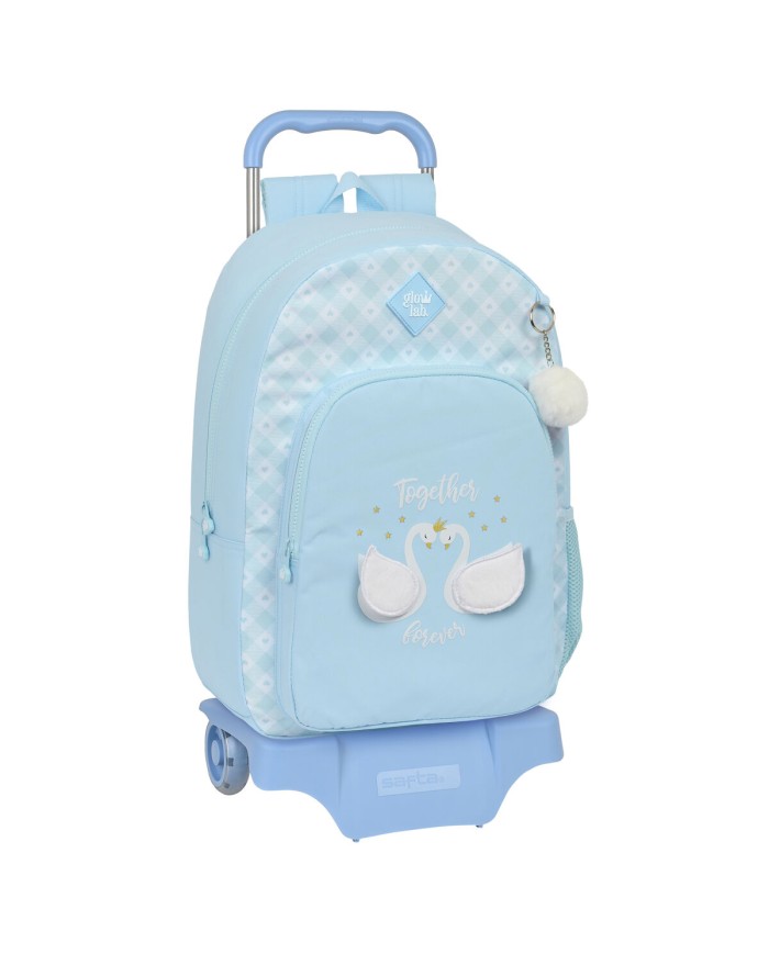 Trolley per la Scuola Glow Lab Cisnes Azzurro 30 x 46 x 14 cm