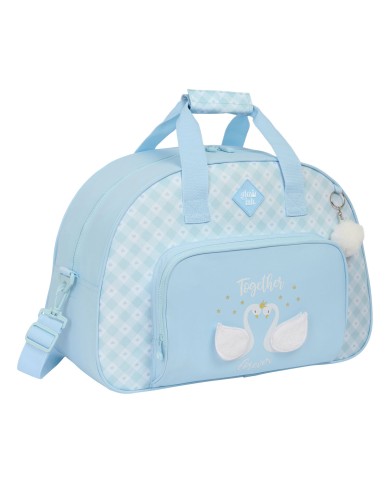 Borsa da Palestra Glow Lab Cisnes Azzurro Chiaro 48 x 33 x 21 cm Borsa da Palestra Glow Lab Cisnes Azzurro Chiaro 48 x 33 x 21 cm