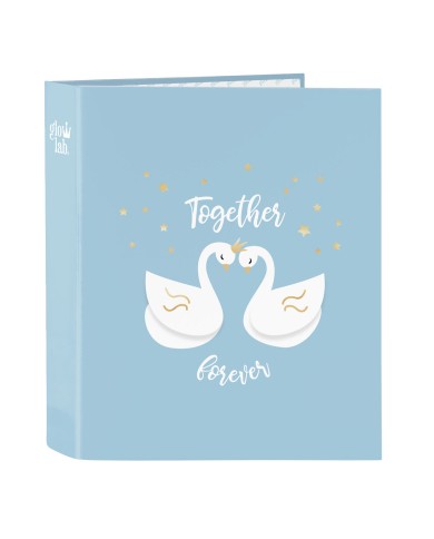 Raccoglitore ad anelli Glow Lab Cisnes Azzurro A4 27 x 33 x 6 cm Raccoglitore ad anelli Glow Lab Cisnes Azzurro A4 27 x 33 x 6 cm