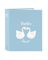 Raccoglitore ad anelli Glow Lab Cisnes Azzurro A4 27 x 33 x 6 cm