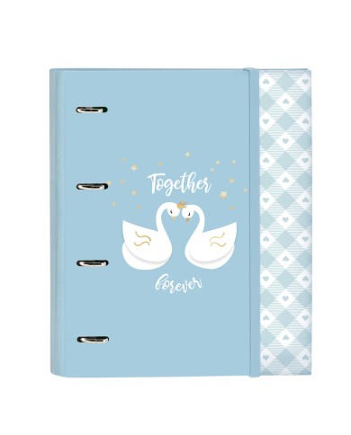 Raccoglitore ad anelli Glow Lab Cisnes Azzurro 27 x 32 x 3.5 cm Raccoglitore ad anelli Glow Lab Cisnes Azzurro 27 x 32 x 3.5 cm