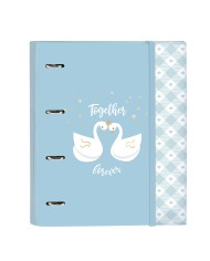 Raccoglitore ad anelli Glow Lab Cisnes Azzurro A4 27 x 33 x 6 cm