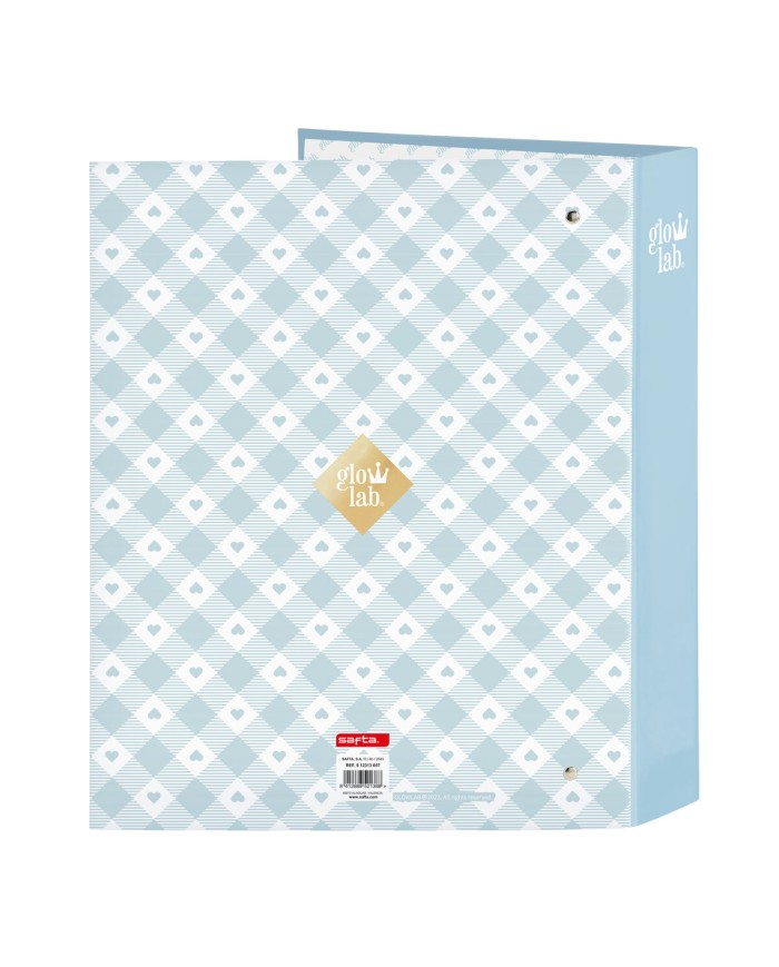 Raccoglitore ad anelli Glow Lab Cisnes Azzurro A4 27 x 33 x 6 cm