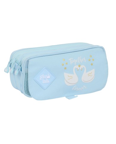 Portaoggetti Triplo Glow Lab Cisnes Azzurro Chiaro 21,5 x 10 x 8 cm Portaoggetti Triplo Glow Lab Cisnes Azzurro Chiaro 21,5 x 10 x 8 cm