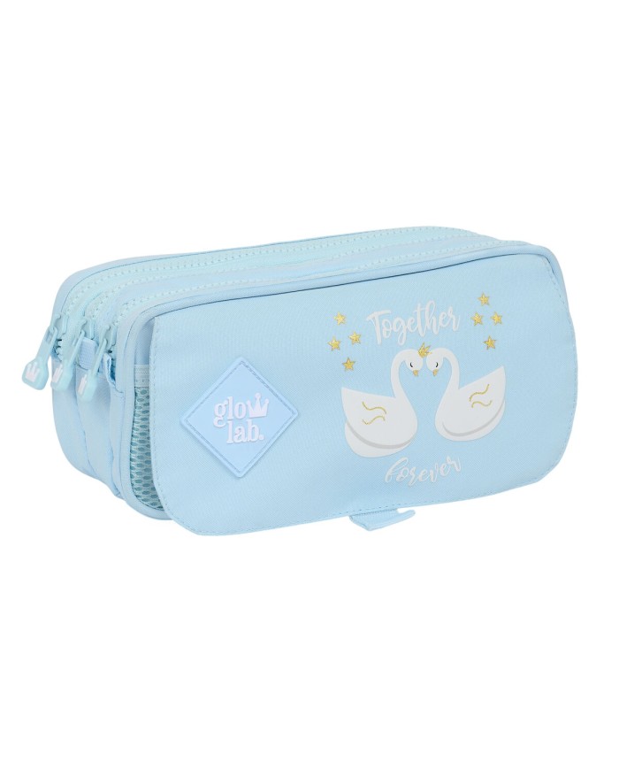 Portaoggetti Triplo Glow Lab Cisnes Azzurro Chiaro 21,5 x 10 x 8 cm Portaoggetti Triplo Glow Lab Cisnes Azzurro Chiaro 21,5 x 10 x 8 cm