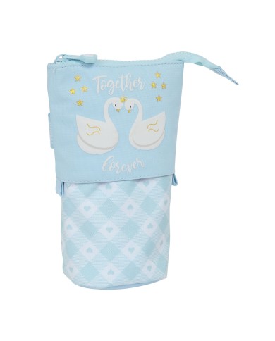 Astuccio Portapenne Glow Lab Cisnes Azzurro Chiaro 8 x 19 x 6 cm Astuccio Portapenne Glow Lab Cisnes Azzurro Chiaro 8 x 19 x 6 cm