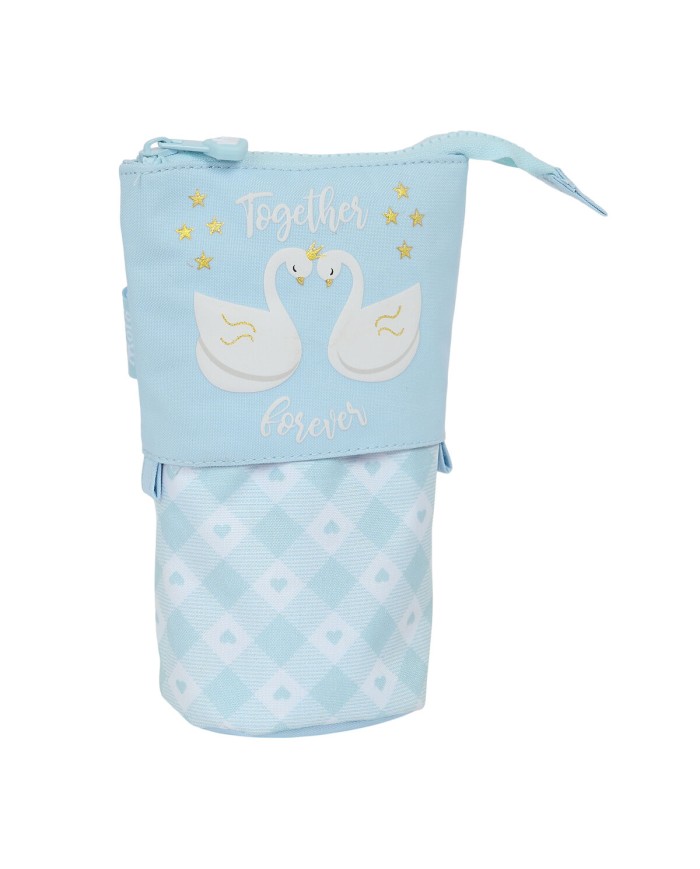 Astuccio Portapenne Glow Lab Cisnes Azzurro Chiaro 8 x 19 x 6 cm Astuccio Portapenne Glow Lab Cisnes Azzurro Chiaro 8 x 19 x 6 cm