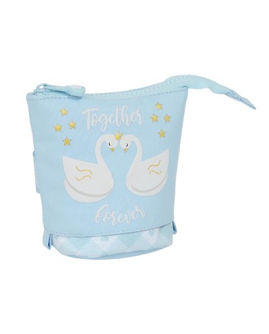 Astuccio Portapenne Glow Lab Cisnes Azzurro Chiaro 8 x 19 x 6 cm Astuccio Portapenne Glow Lab Cisnes Azzurro Chiaro 8 x 19 x 6 cm